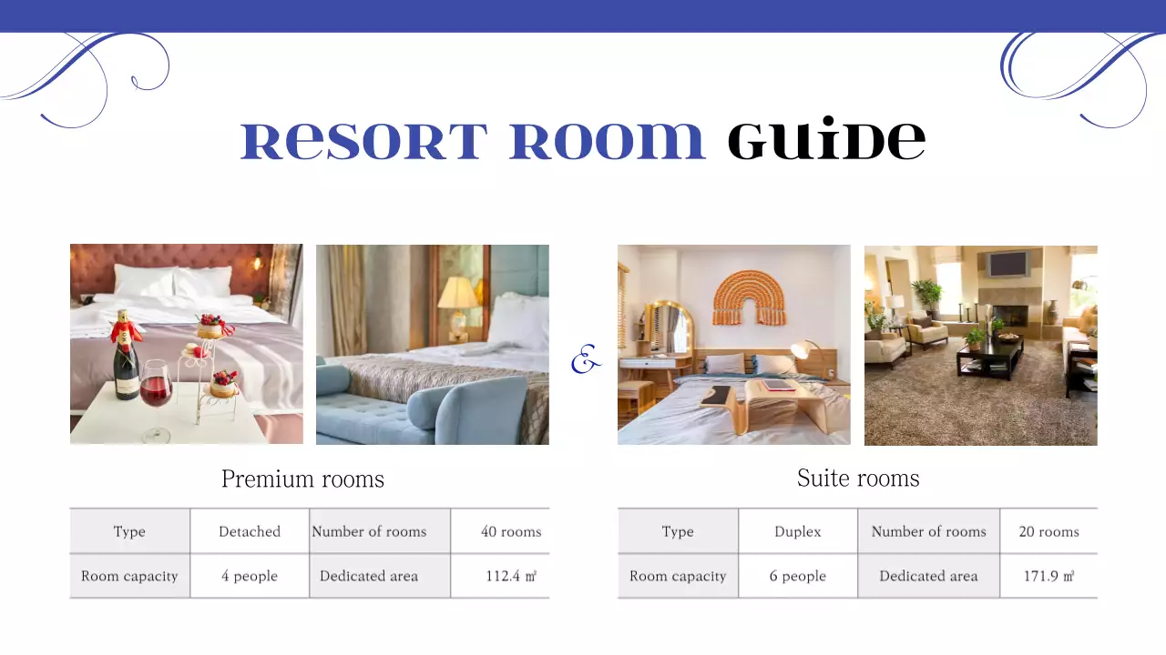 Blue Elegant Hotel Presentation