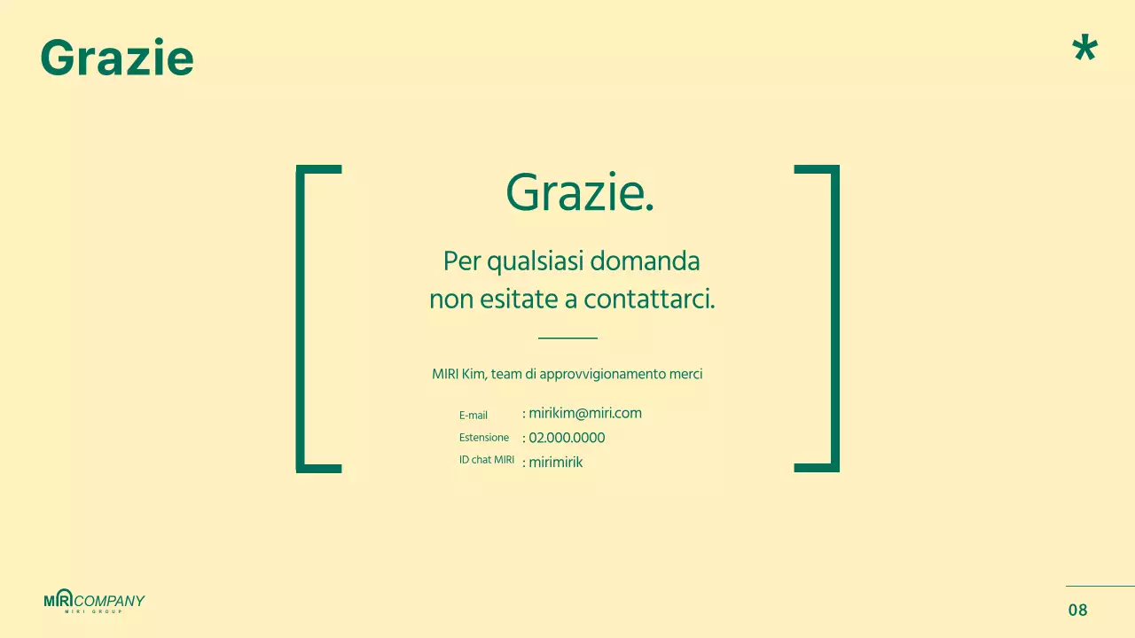 Rapporti sulla pianificazione dei prodotti evidenziati in verde