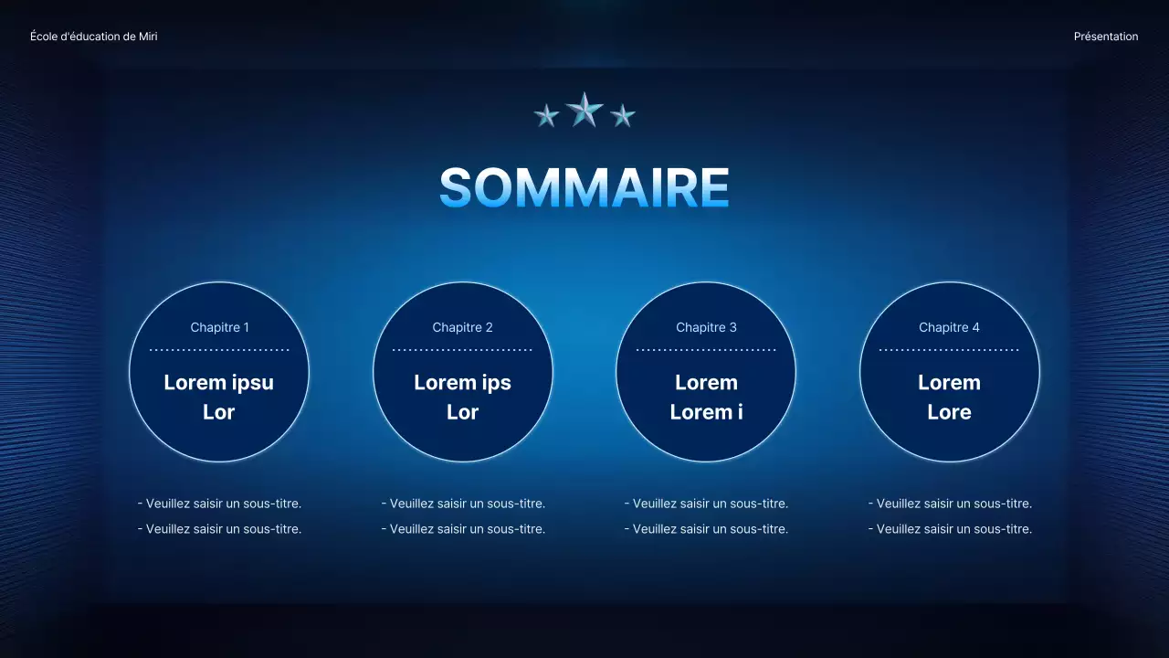 Promouvoir une conférence spéciale avec un simple fond dégradé en bleu marine