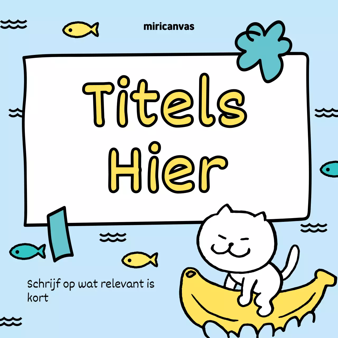 Promoot je zomerevenementen met geel en lichtblauw