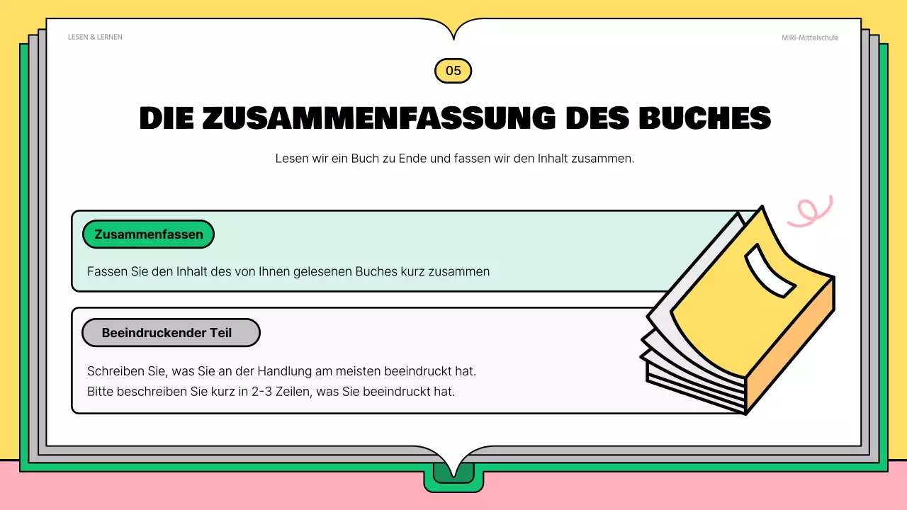 Niedlicher Lesestoff in Rosa und Grün