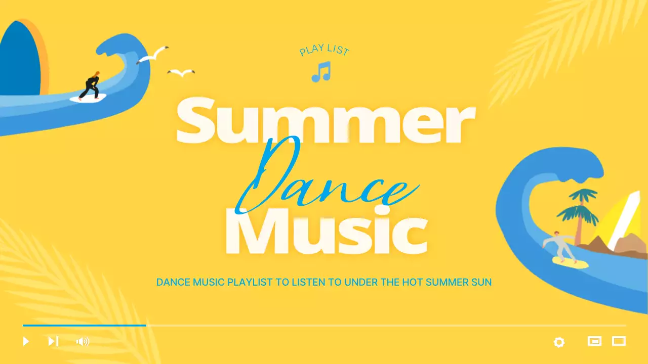 A simple summer playlist of yellows and blues video