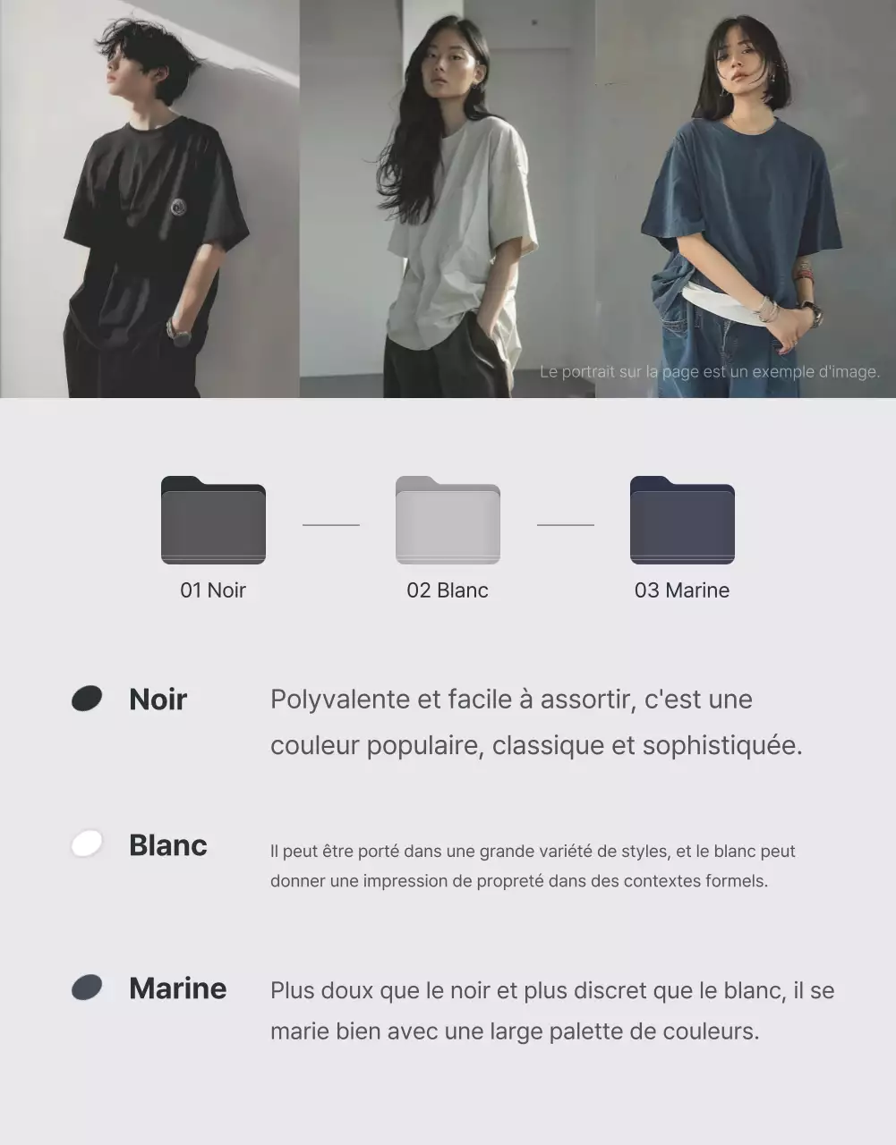 Promouvoir les descriptions et les détails dans un centre commercial à la mode gris et bleu clair