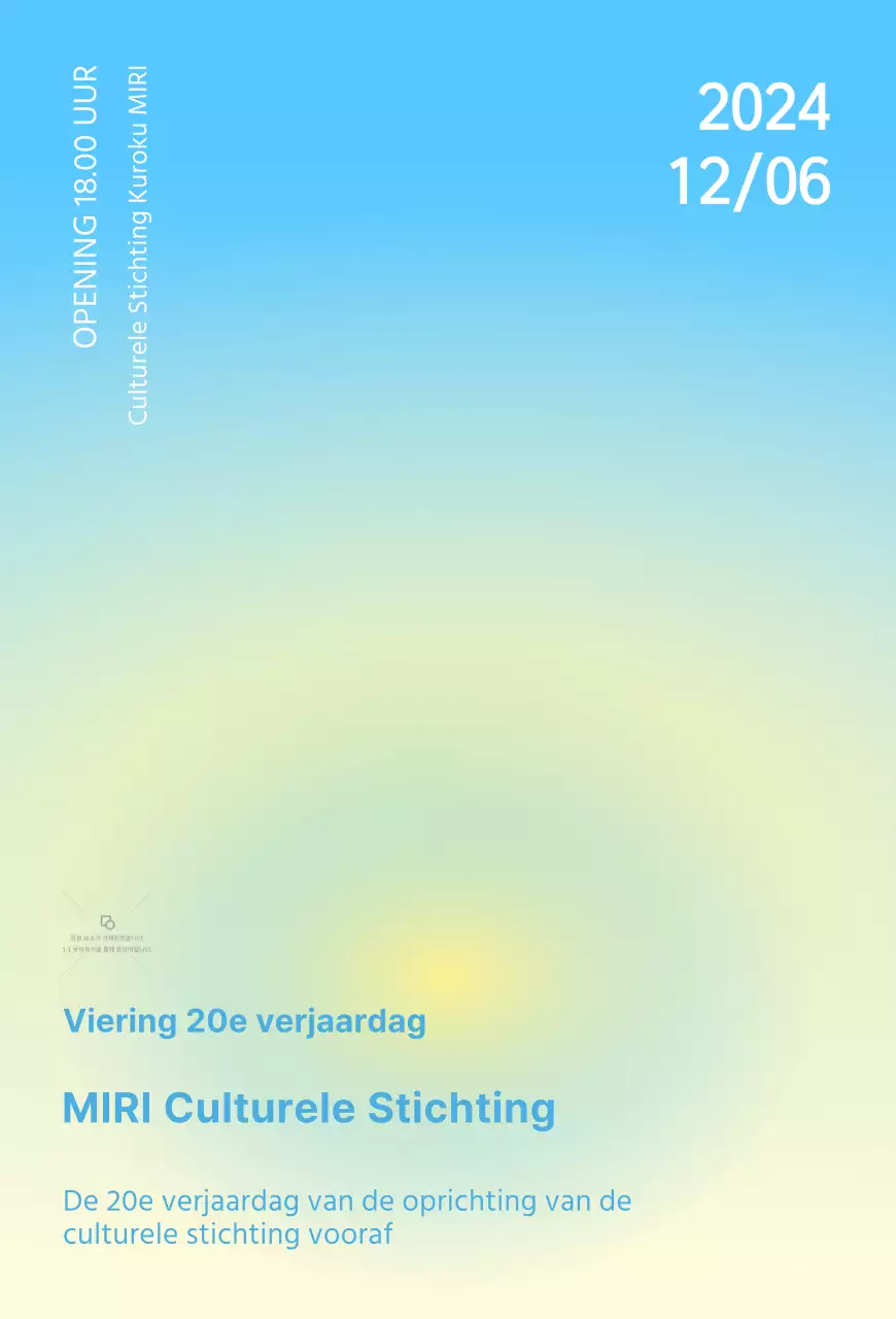 Ceremonie uitnodiging met pastel achtergrond