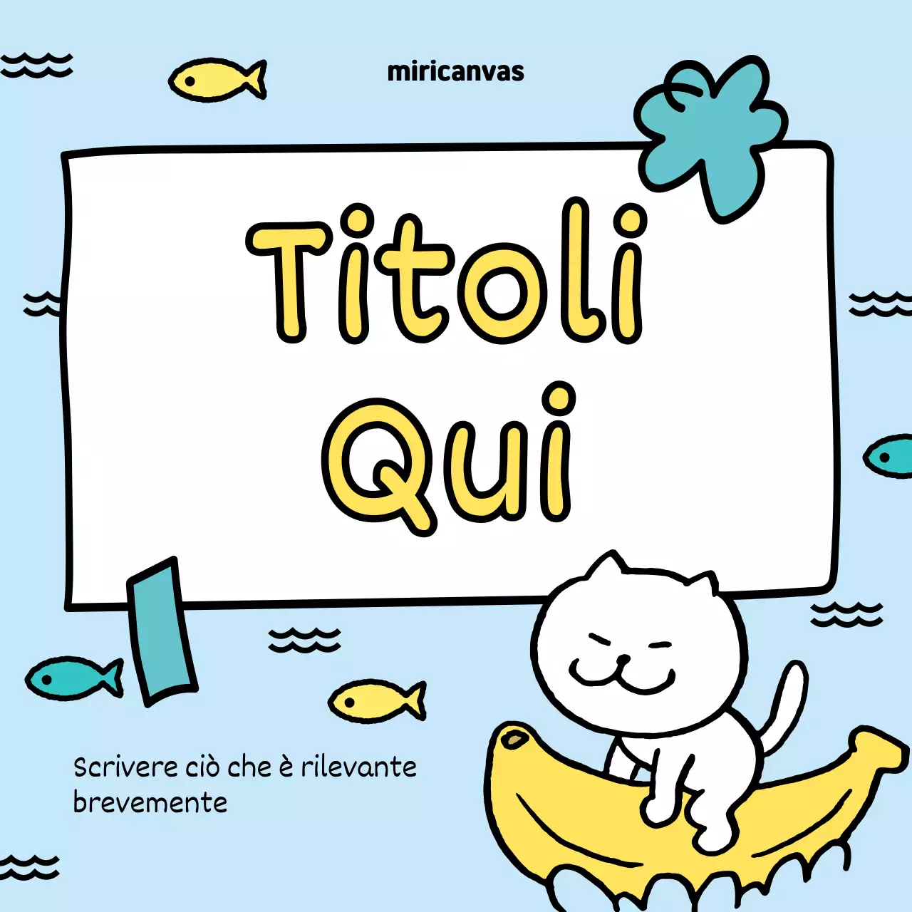 Promuovere gli eventi estivi con il giallo e l'azzurro