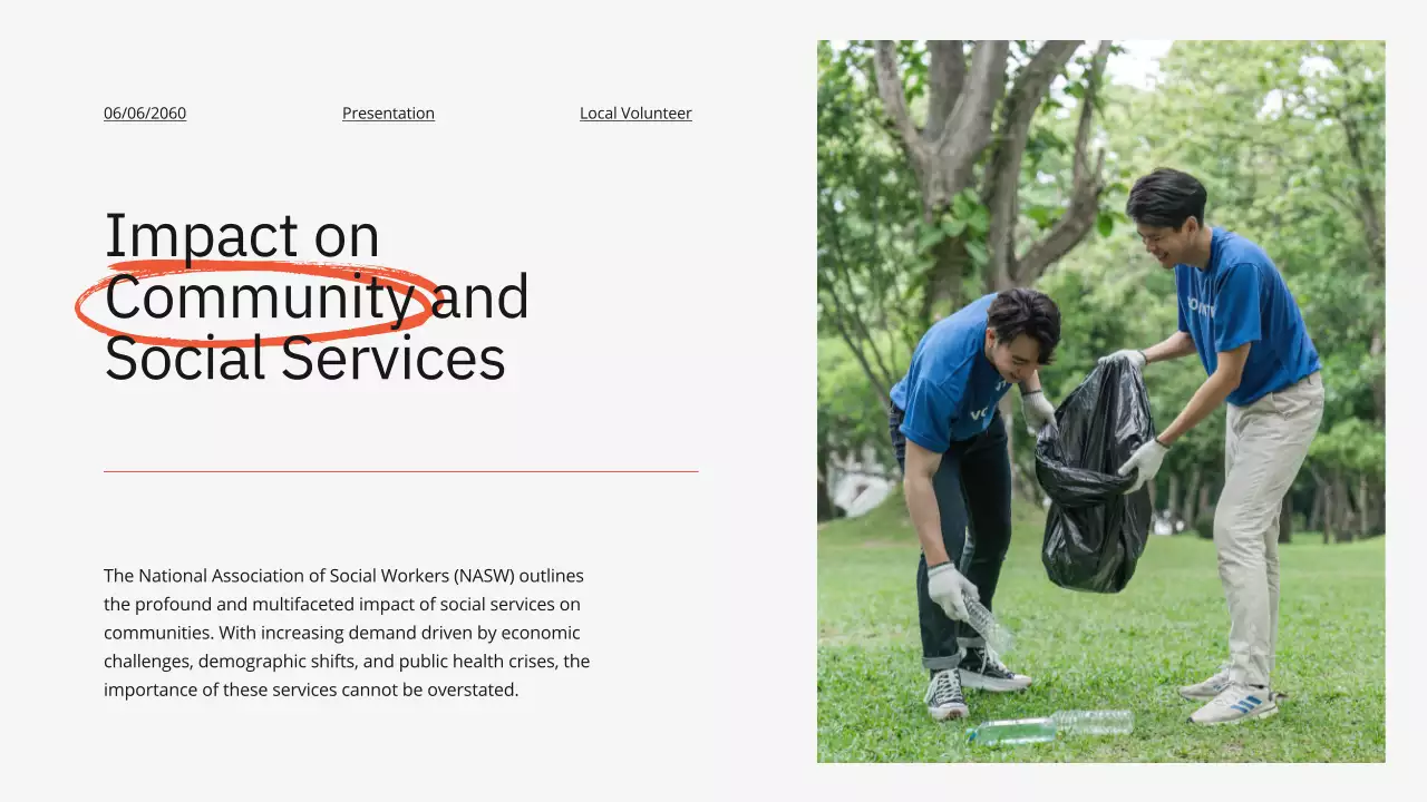 Orange Modern Volunteer Promotion Presentation