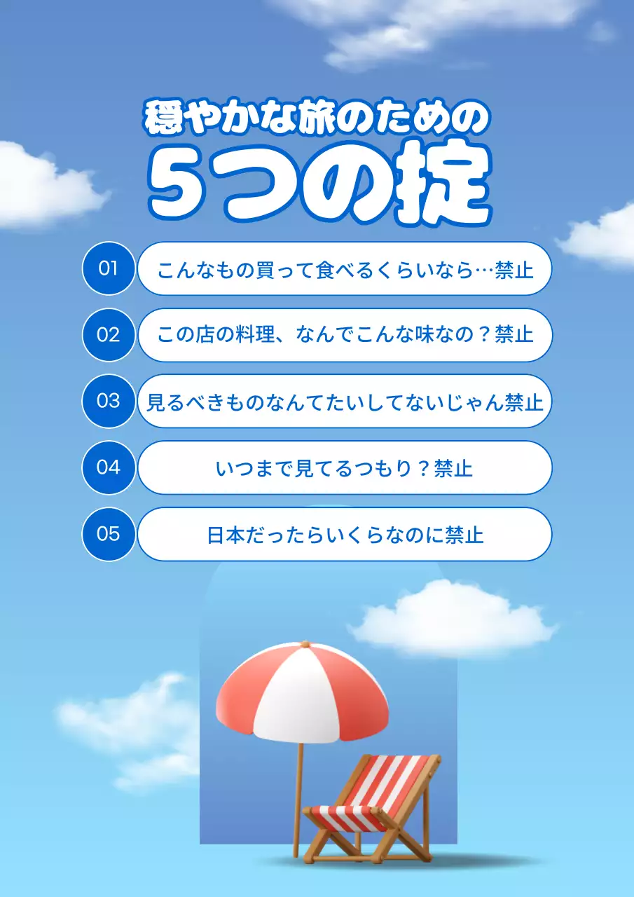 青 シンプル 旅行 ポスター