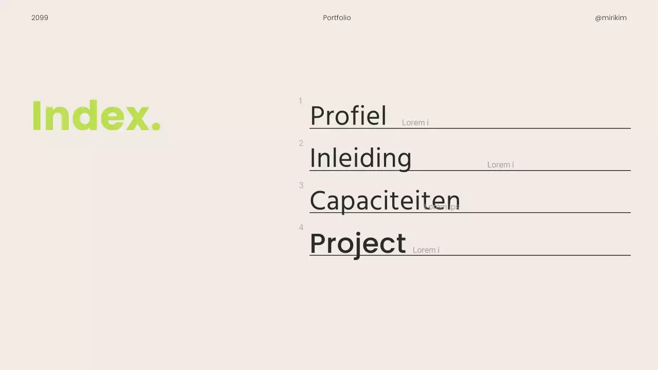 Een eenvoudige carrièregerichte printbare portfolio in limoengroen en zwart