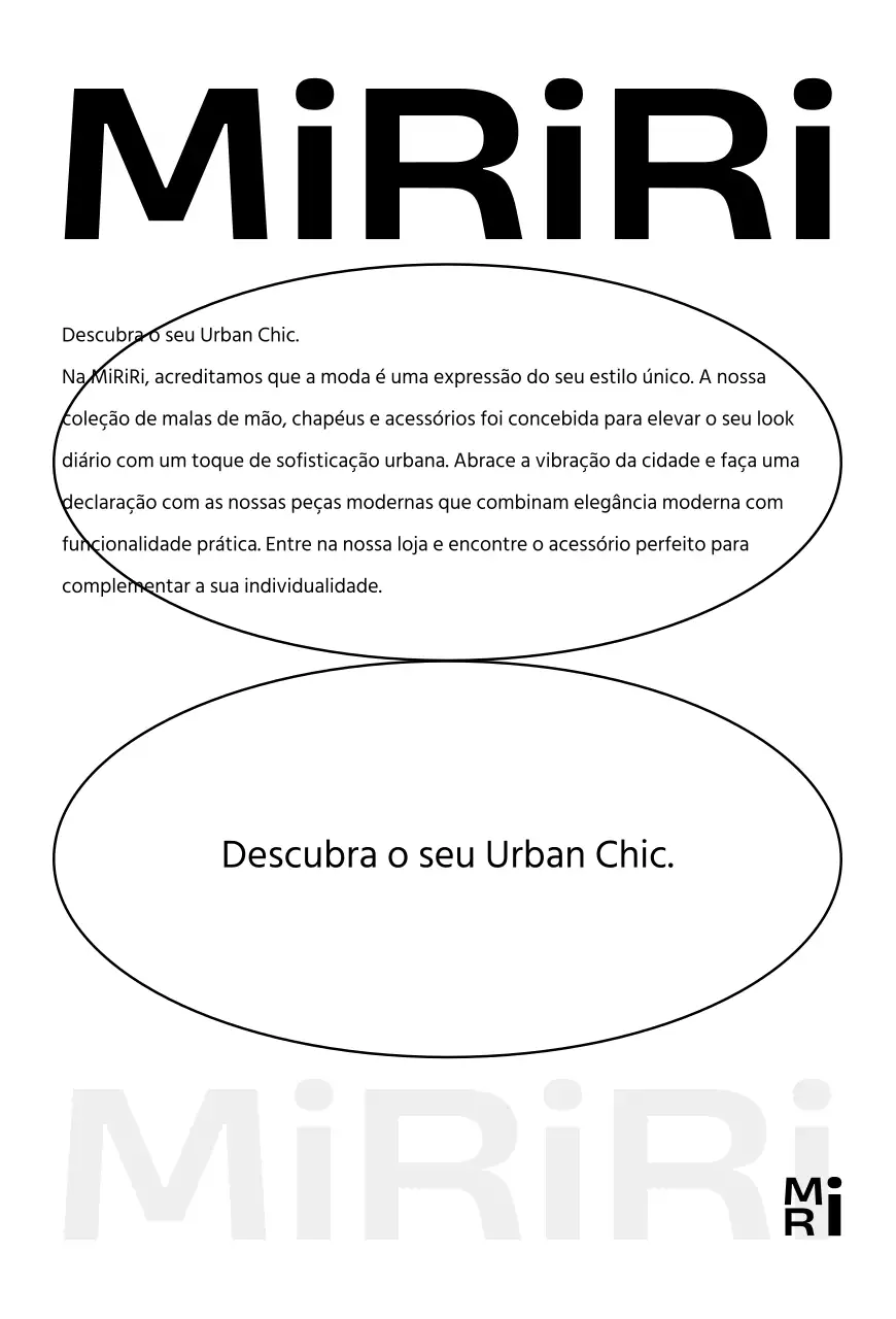Cartão de marca do centro comercial Modern Chic