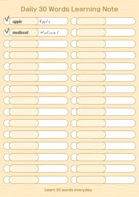 Beige Minimal Learning Planner Poster