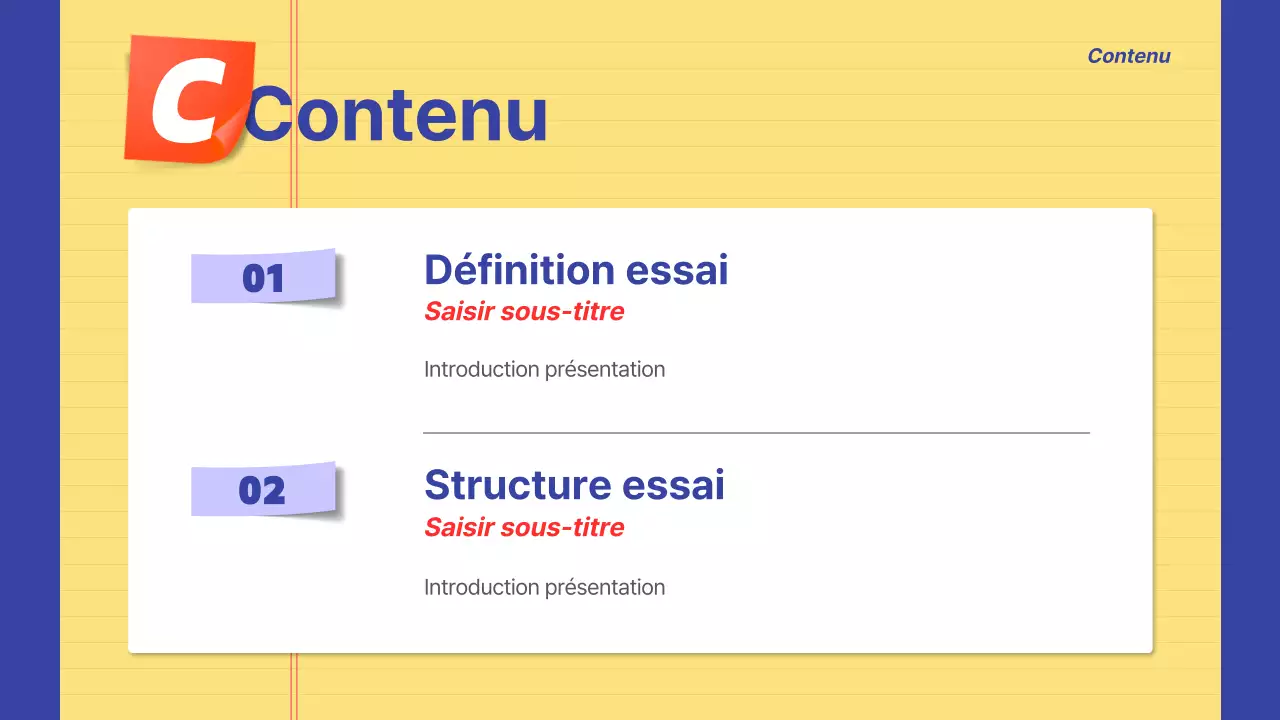 Informations sur l'annonce surlignées en jaune et bleu marine
