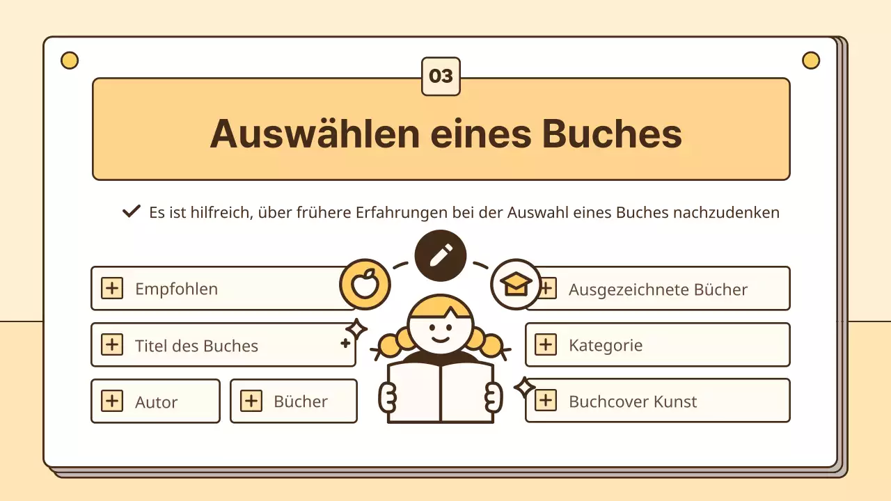 Ressourcen für die Lesekompetenz von Schülern in Gelb und Weiß