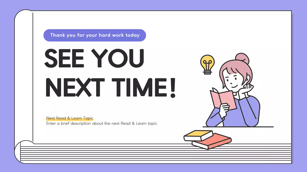 Purple Simple Reading Guide Presentation