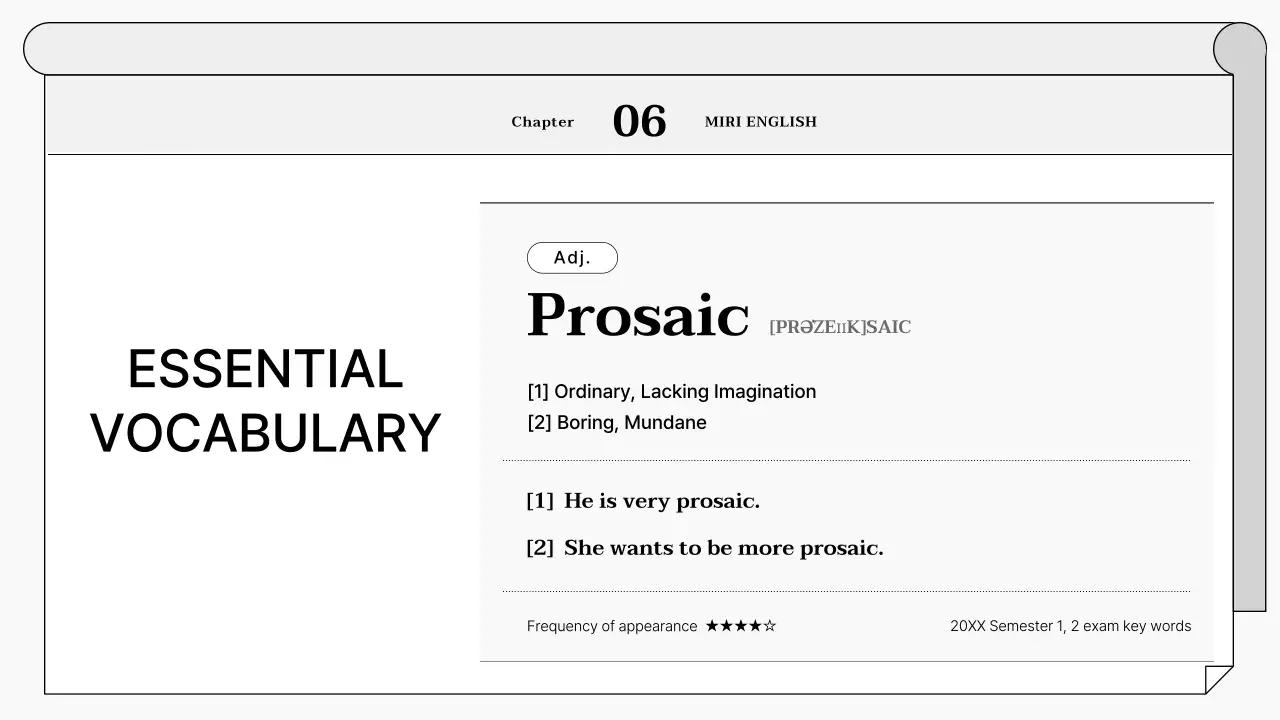Grey Minimal Exam Guide Presentation