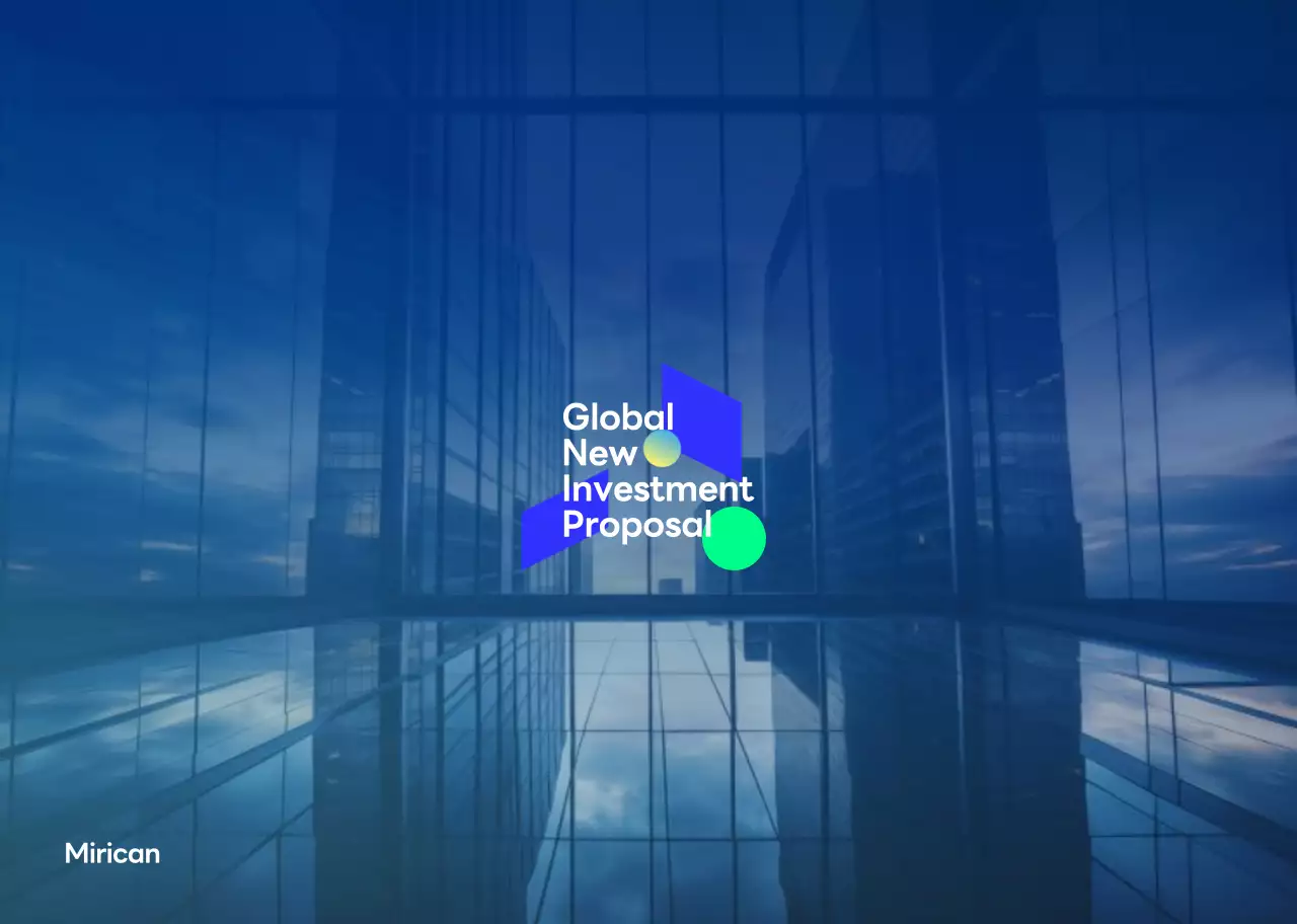 파란색의 신뢰가는 기업 투자 제안서 책자