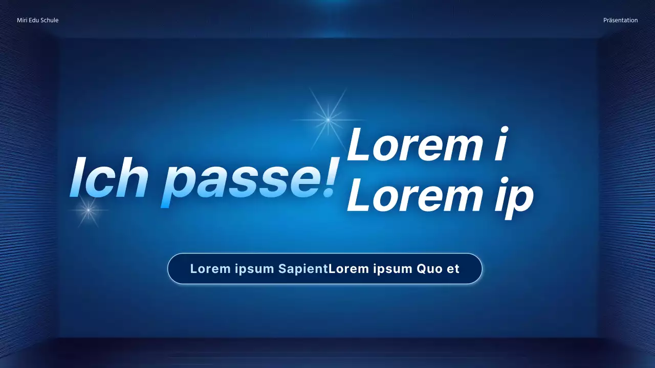 Werben Sie für einen besonderen Vortrag mit einem einfachen Hintergrund mit Farbverlauf in Marineblau