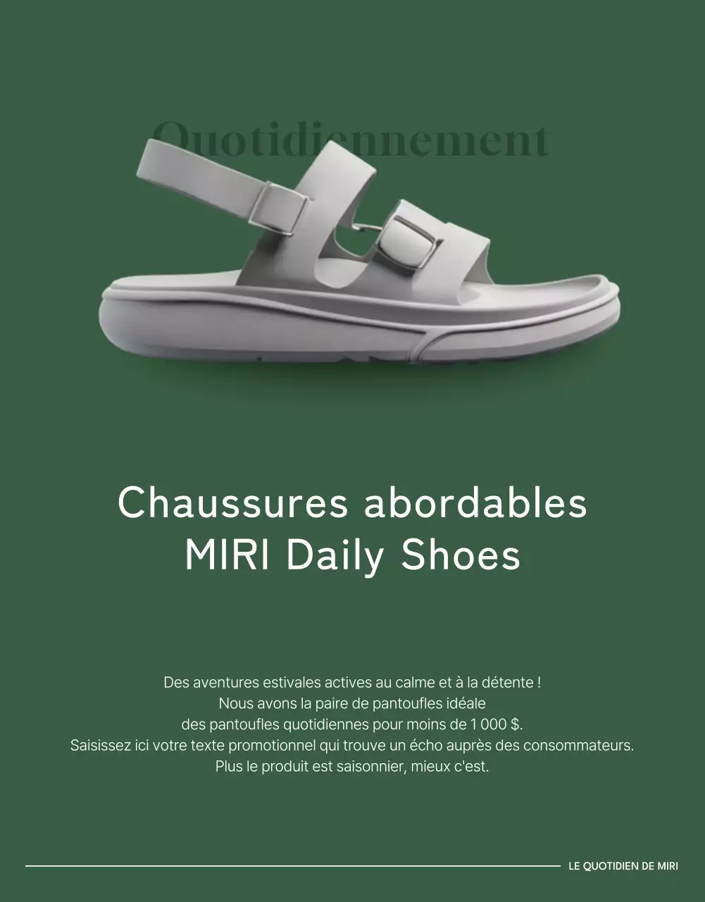 Un tour d'horizon des chaussures d'été simples, vertes et abordables