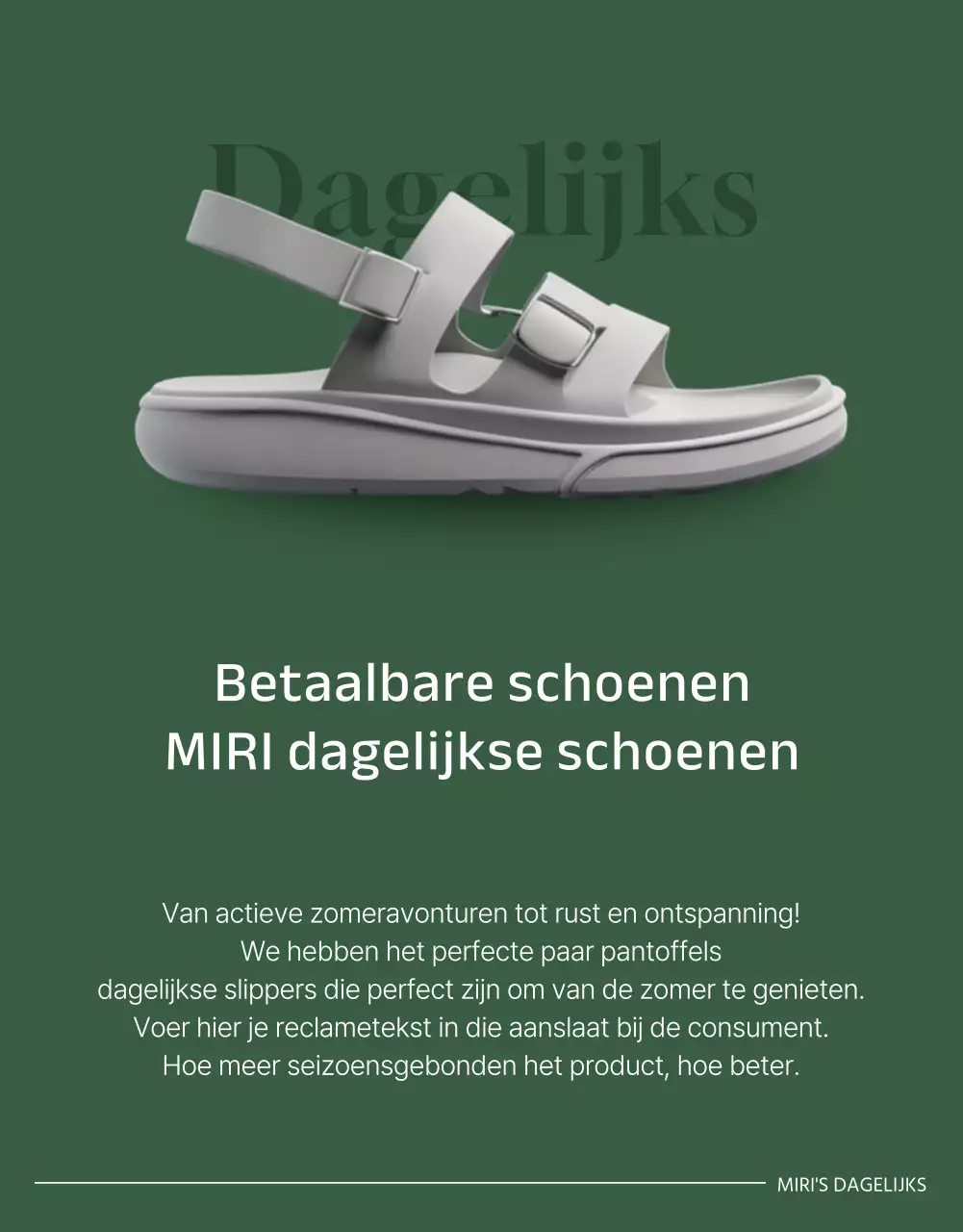 Een overzicht van eenvoudige zomerschoenen in groen en betaalbaar