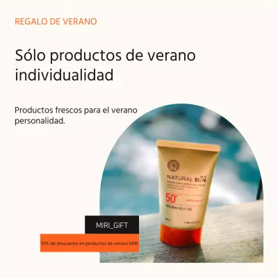 Un minimalista puesto de venta de cosméticos de verano en naranja y amarillo