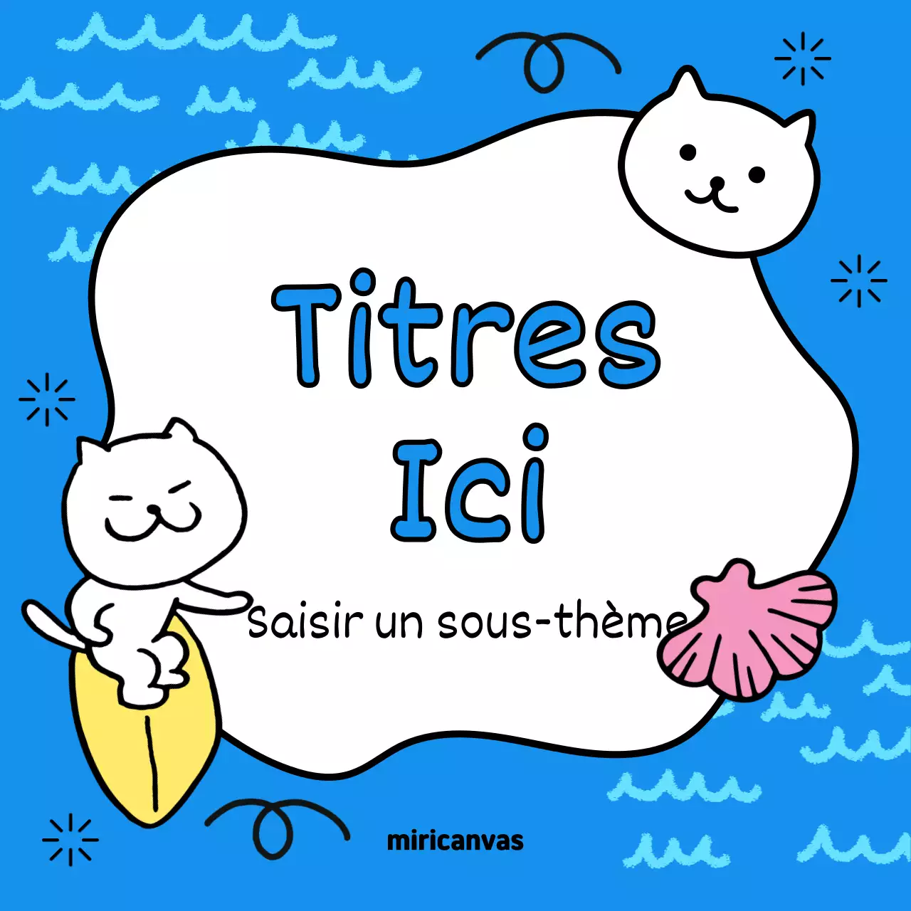 Faites la promotion de vos événements estivaux avec du jaune et du bleu clair