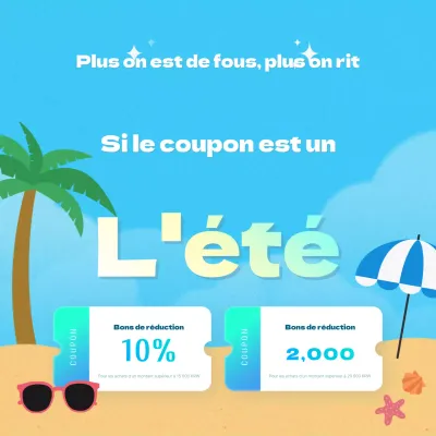 Promouvoir les offres de bons de réduction dans une jolie couleur bleu clair