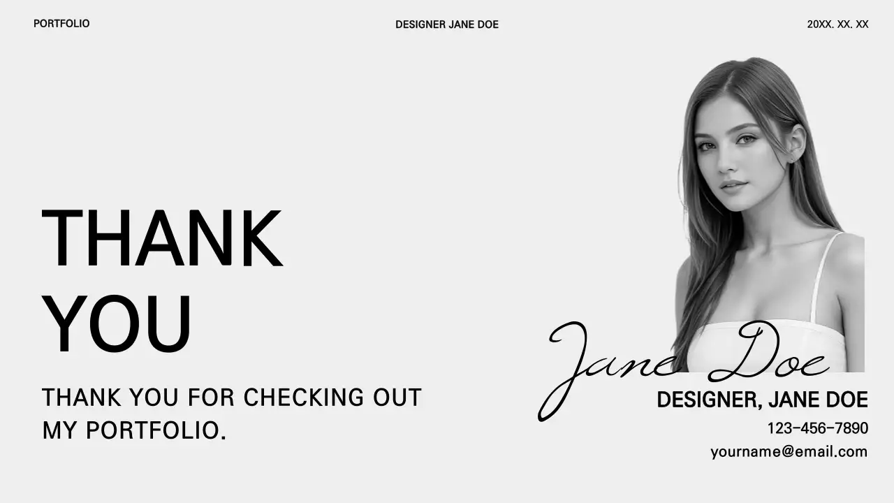 Presentasi Resume Portofolio Modern Putih