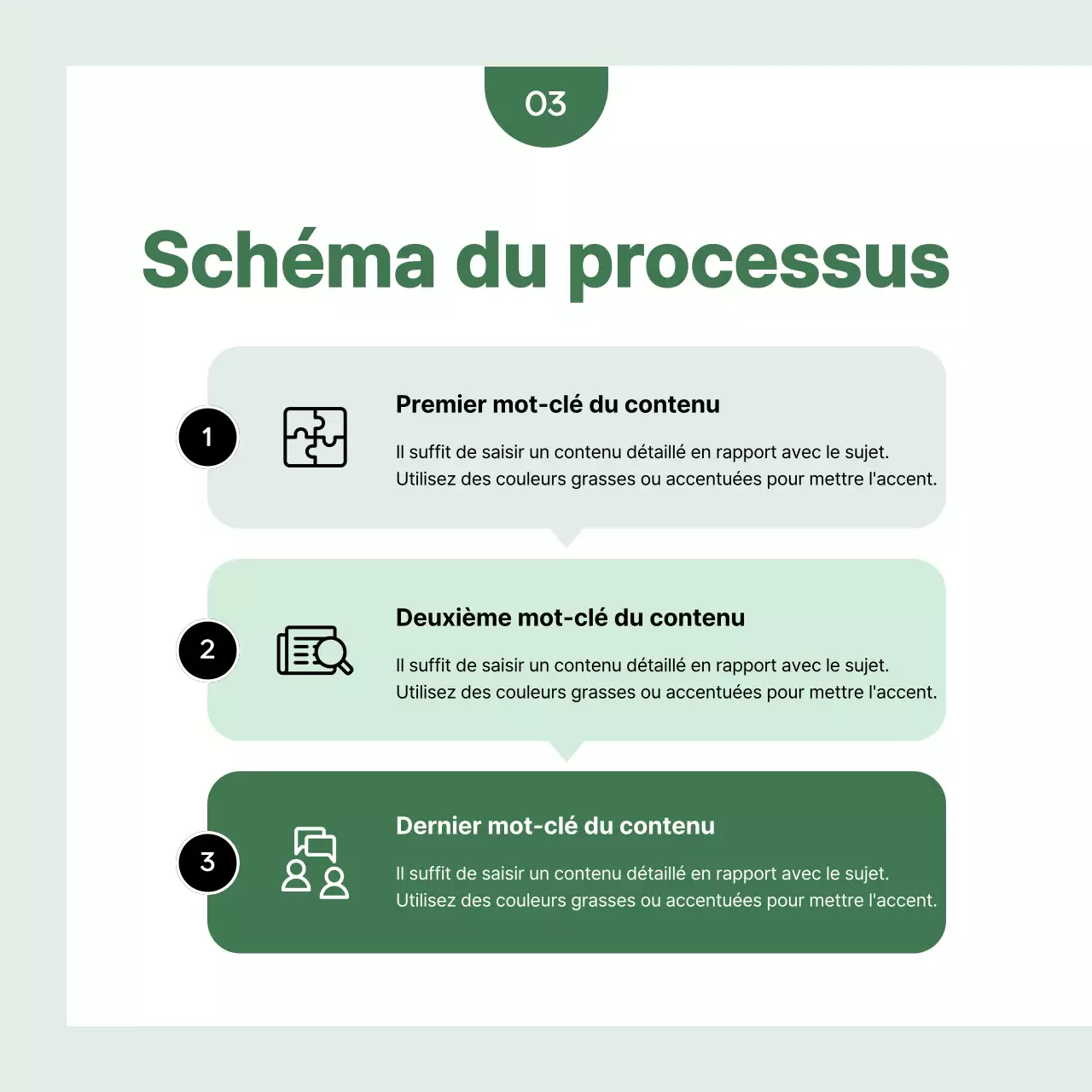 Un simple courrier d'affaires en vert et blanc