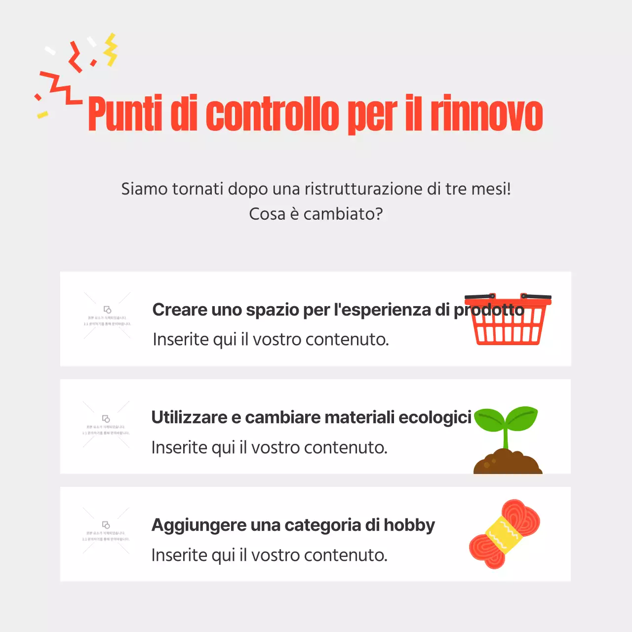 Annuncio di un evento a sfondo giallo per diffondere la notizia