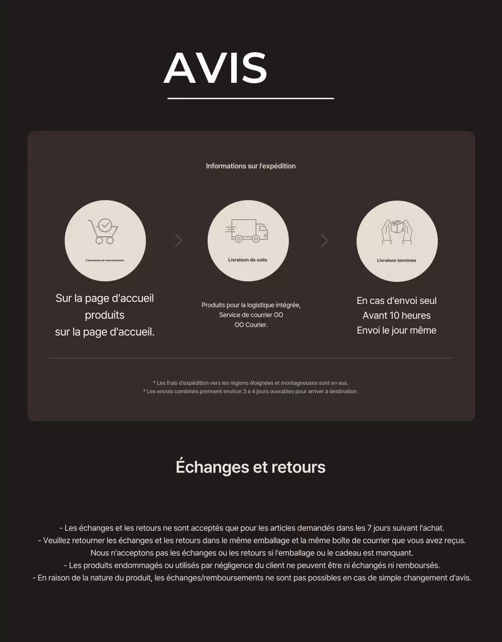 Annonce de mode simple en beige