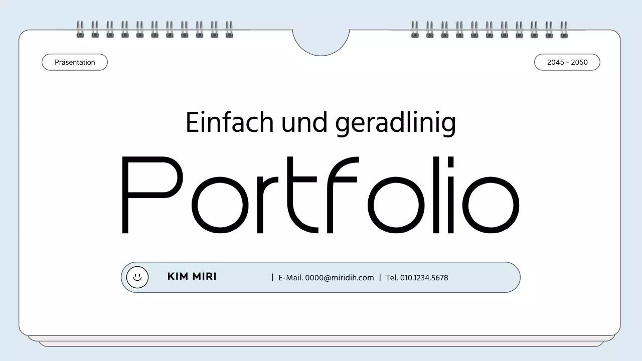 Schlichte Zettelkastenmappe in Hellblau