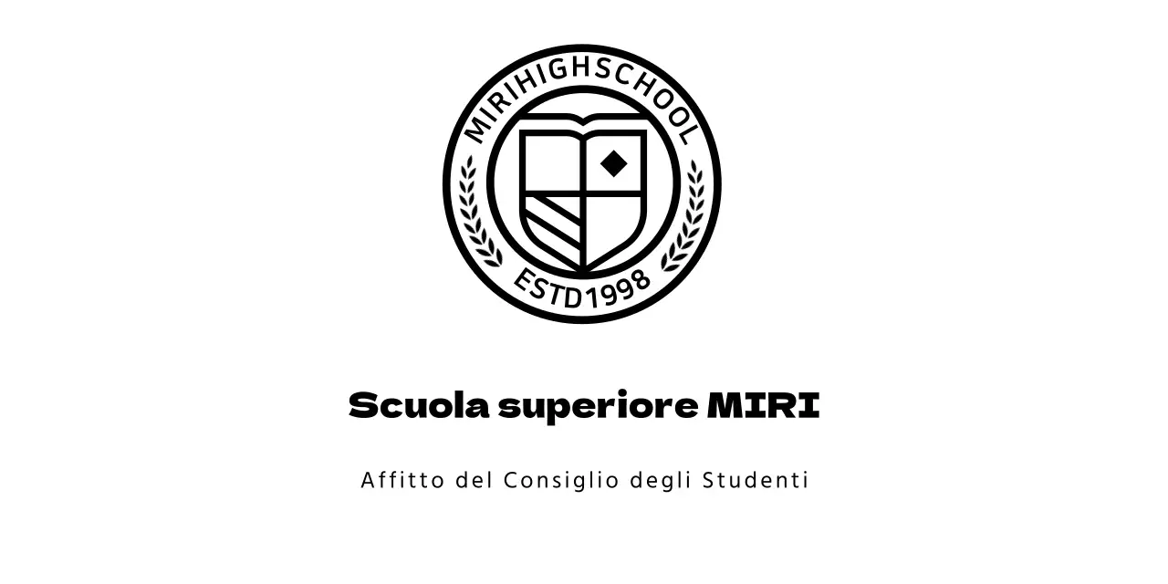 Logo della scuola superiore sotto forma di simbolo circolare dell'istruzione