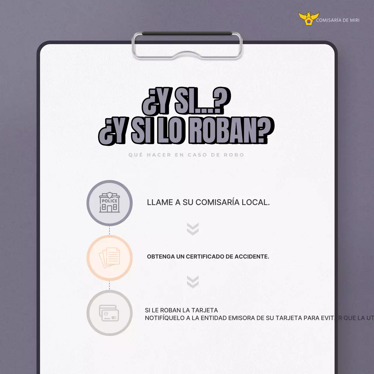 Una moderna campaña de seguridad antirrobo para las vacaciones en beige y gris