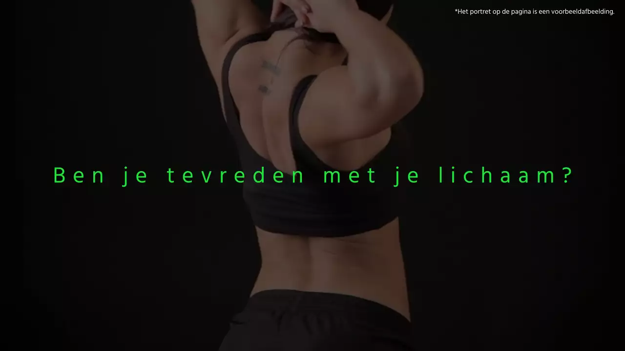 Promoot je sportschool met zwarte en limoengroene accenten