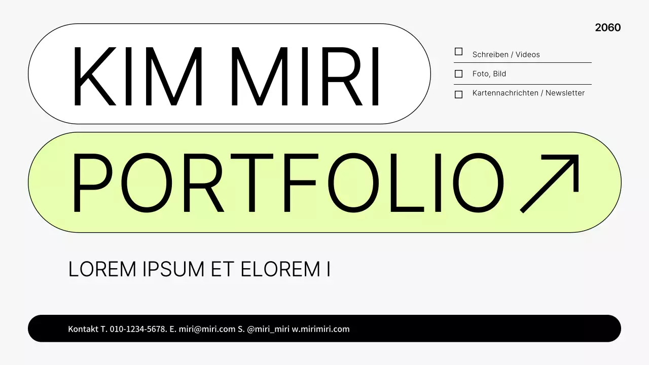 Einfache bedruckbare Mappe in Grau und Lindgrün