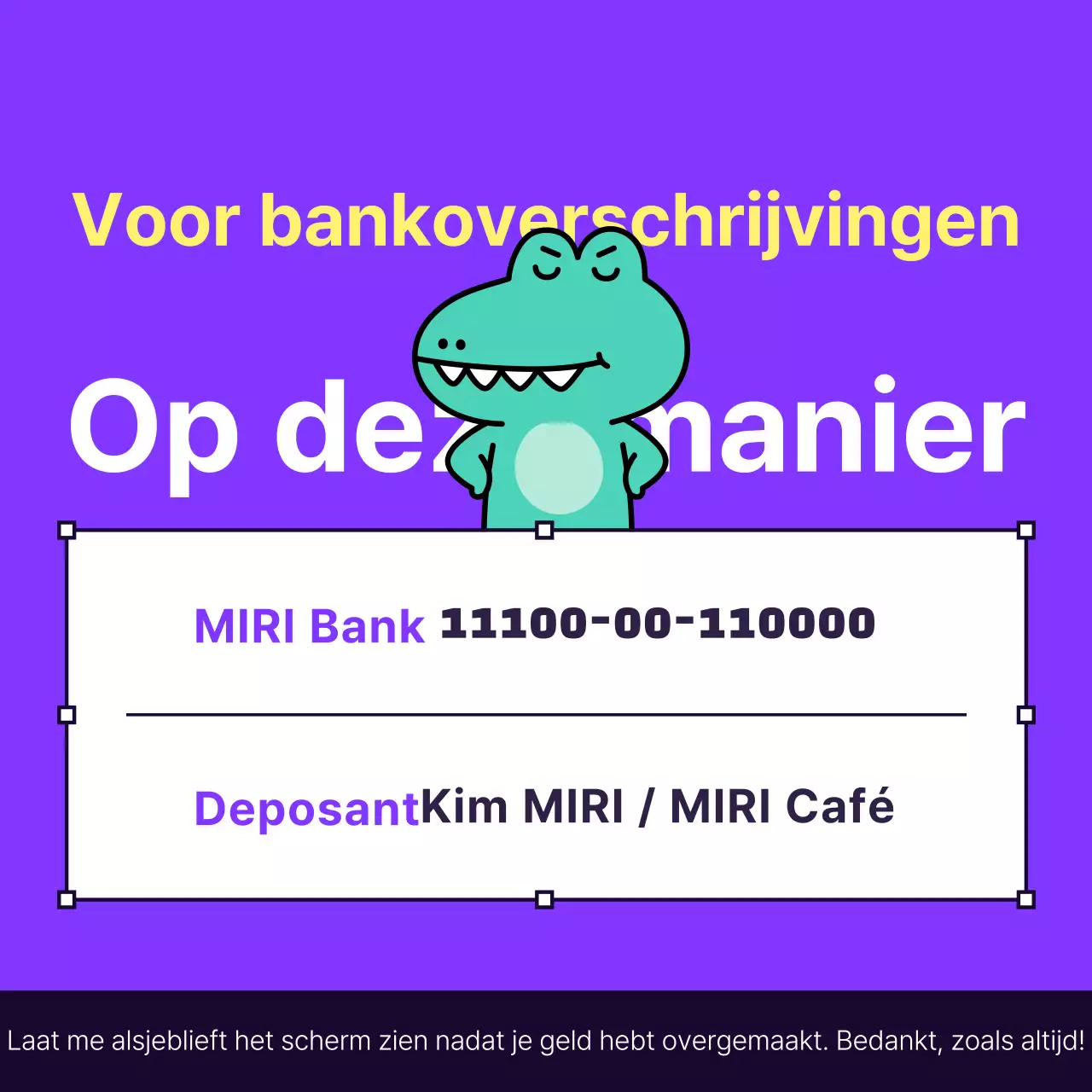 Een kitscherige geel-witte gids voor het versturen van geld via directe storting