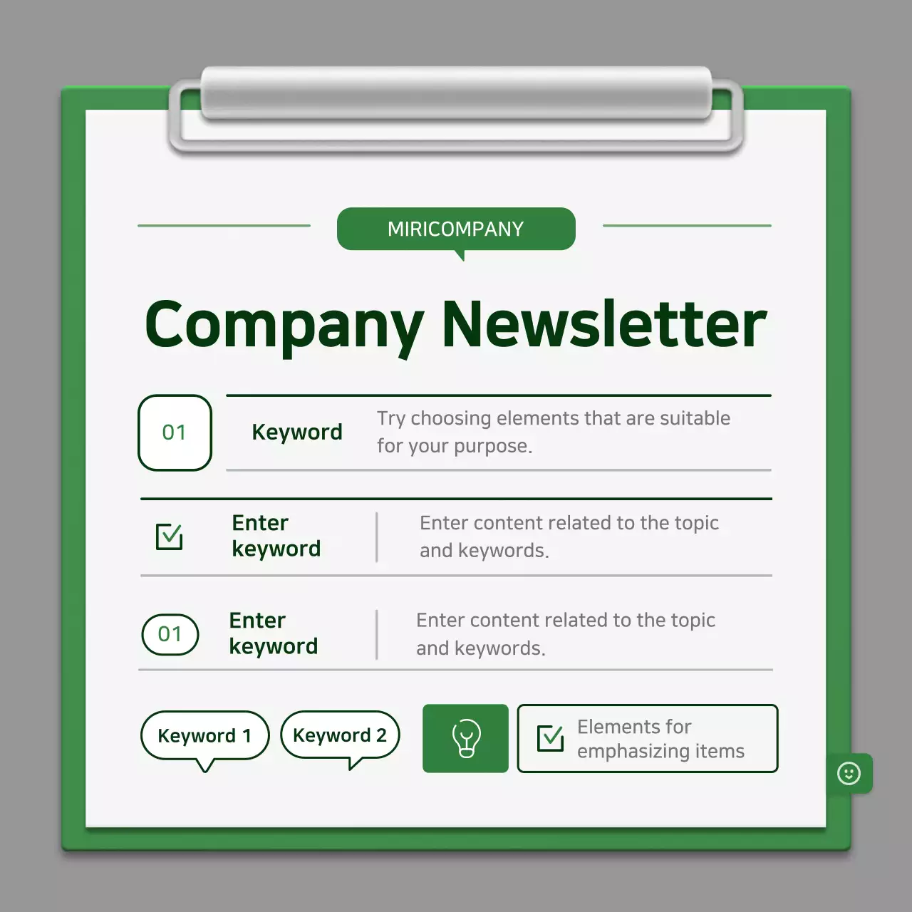 Green Simple Newsletter Guide Instagram Carousel