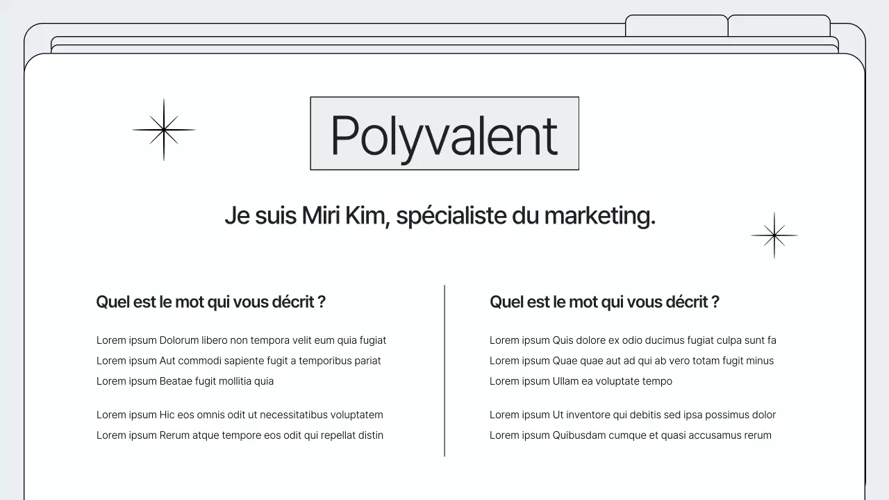 Portefeuille à cadre simple en blanc