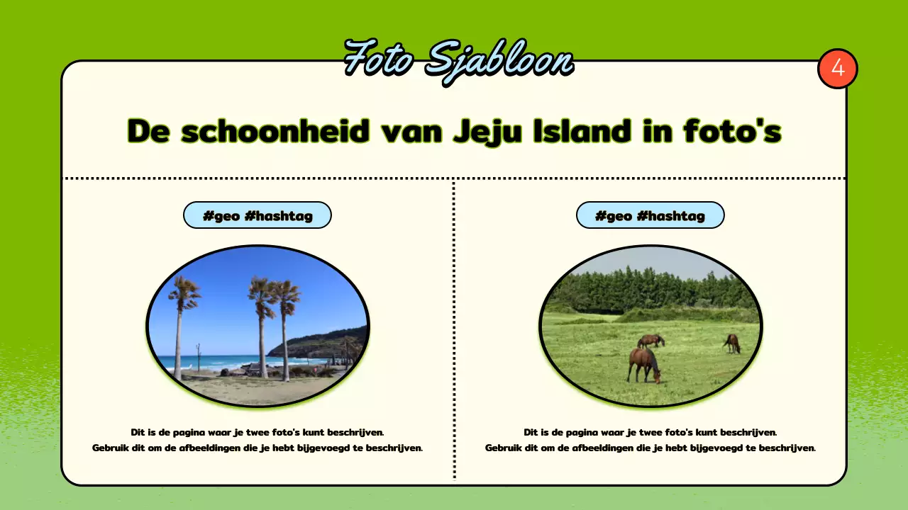 Een gids voor de felgroene en oranje buurten van Jeju