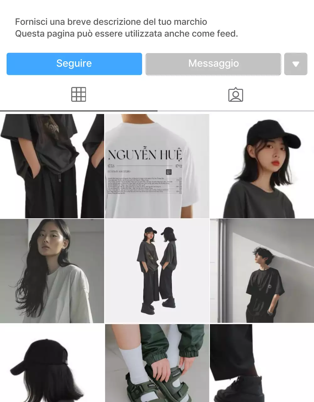 Promuovete le vostre esigenze di impaginazione fotografica in un centro commerciale alla moda nei colori grigio e blu chiaro.