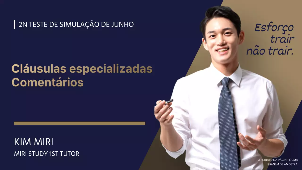 Notas de aula explicativas da prova prática avançada Navy and Gold