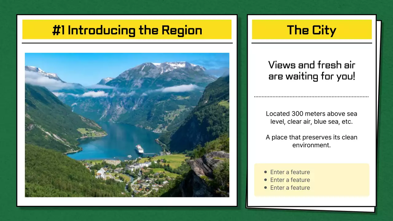 Green Playful Travel Guide Presentation