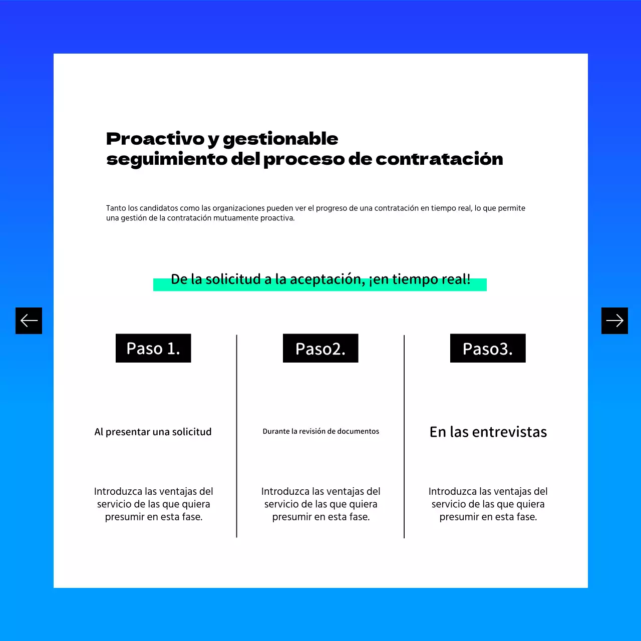 Promoción de la moderna plataforma de búsqueda de empleo Blue and Mint