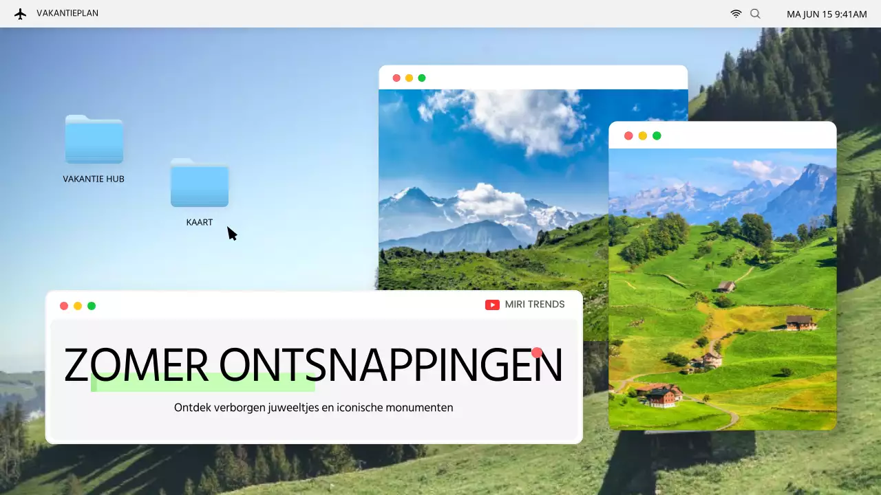 Uitleg over de trendy zomervakantiebestemmingen in grijs en lichtblauw