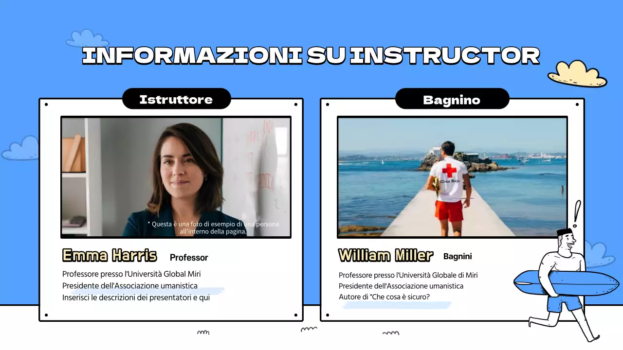 Una guida alle belle spiagge blu e gialle Piani di lezione