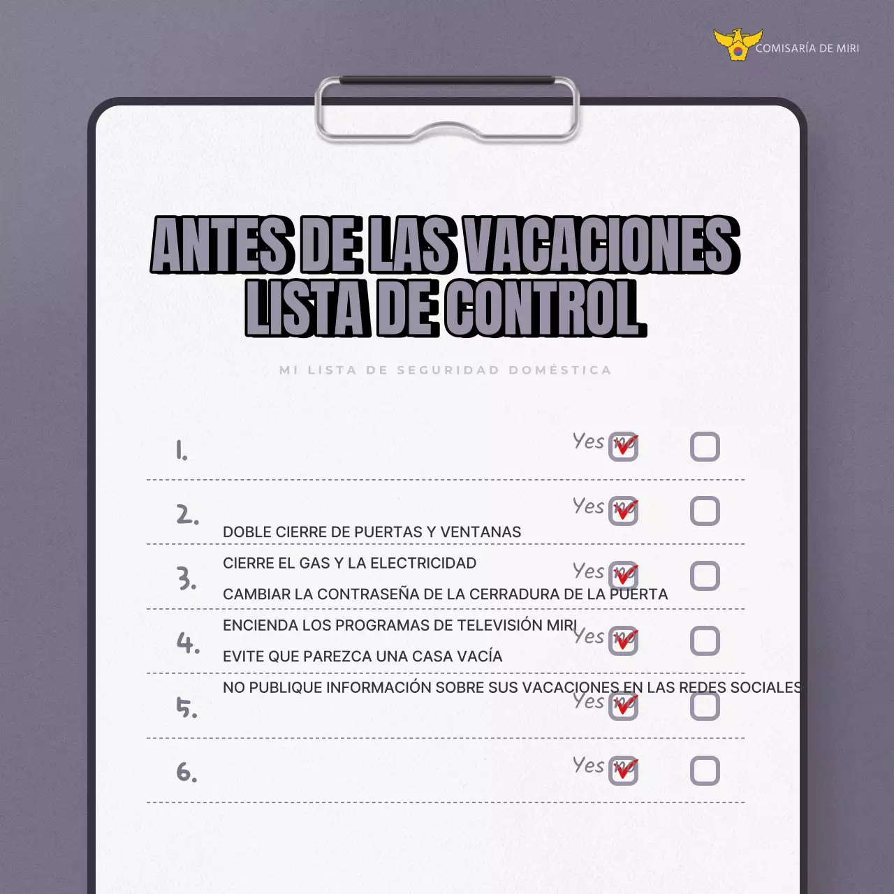 Una moderna campaña de seguridad antirrobo para las vacaciones en beige y gris