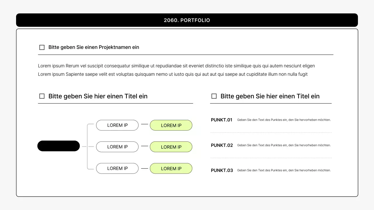 Einfache bedruckbare Mappe in Grau und Lindgrün