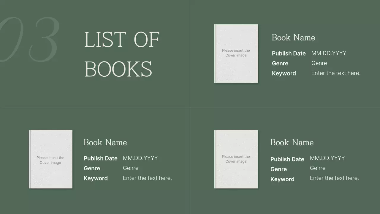 Green Modern Book Proposal Presentation