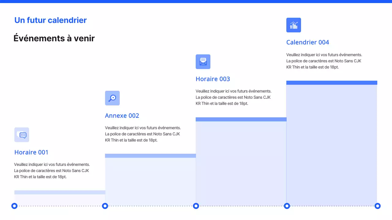 Matériel de formation simple pour les enseignants, en bleu et en noir