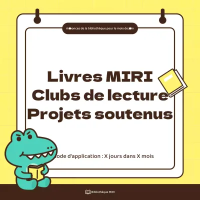 Promouvoir le soutien au club de lecture d'une maison d'édition kitsch jaune et menthe