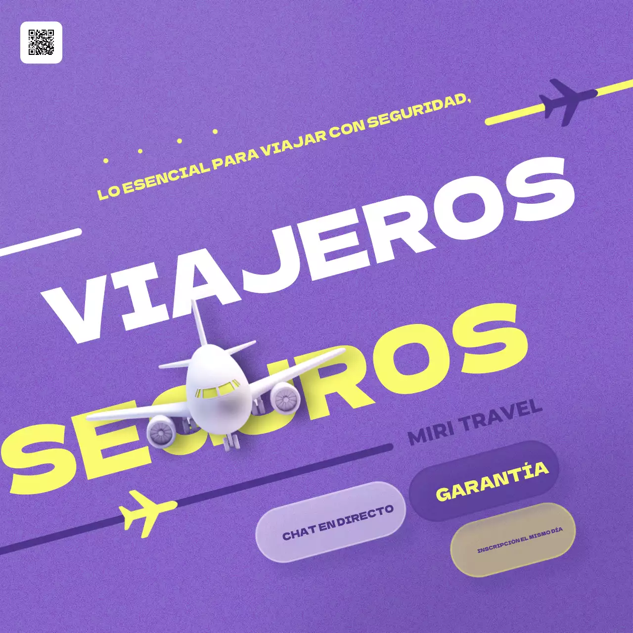 La sencilla promoción del seguro de viaje de Borah and Yellow